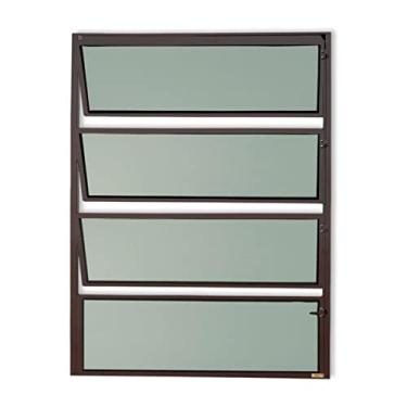 Imagem de Basculante Master Vidro Boreal 80cm x 60cm Brimak Corten