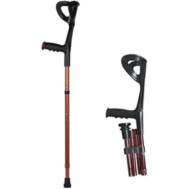 Imagem de 1 Par De Muletas De Antebraço Para Adultos, Bengala Ergonômica, Muletas Para Adultos, 2 Muletas Para Apoio De Caminhada Para Adultos, Muletas Ajustáveis, Dispositivo De Mobilidade,bonny369