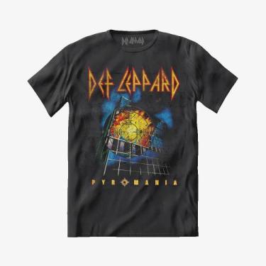 Imagem de Camiseta Def Leppard - Pyromania Rock Till You Drop S/S