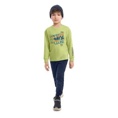 Imagem de Infantil - Camiseta Menino Manga Longa Quimby Verde  menino