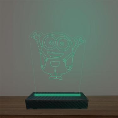 Imagem de Luminária Led 3d Minions Abajur Luxo