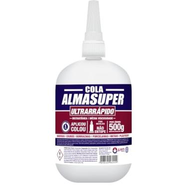 Imagem de Cola Adesivo Instantâneo Ultrarrápido 500G Almasuper Almata