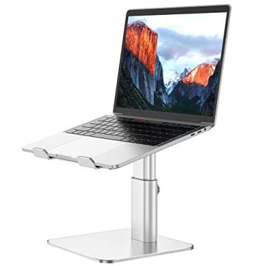 Imagem de Suporte para laptop BESIGN LSX6N Ergonômico, ajustável para notebook, computador, compatível com laptops Air, Pro, Dell, HP, Lenovo e mais laptops de 10 a 15,6 polegadas, prata