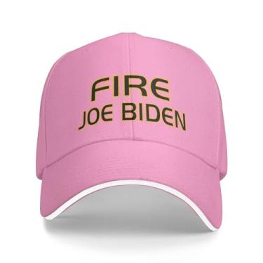 Imagem de 2024 Trump Fire Joe Biden Original Truckers Bonés Boné de Beisebol Ajustável para Homens/Mulheres Boné de Caminhoneiro Vintage Rosa, rosa, G