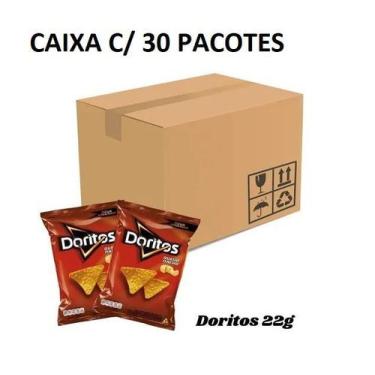 Imagem de Biscoitos Salgadinhos Elma Chips Doritos Caixa C/ 30 De 22G
