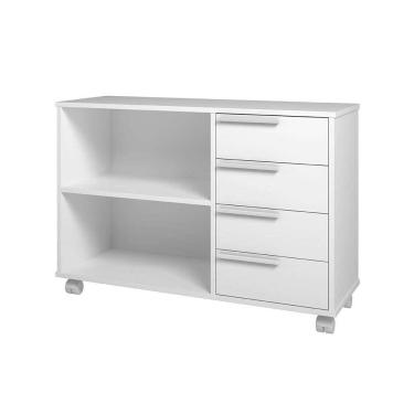 Imagem de rack para tv até 40 polegadas monatelano 4 gv branco 90 cm