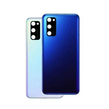 Imagem de SHOWGOOD Capa traseira de substituição para Huawei Honor V30 Pro capa traseira de vidro para lente de câmera Honor View 30 Pro (preto)