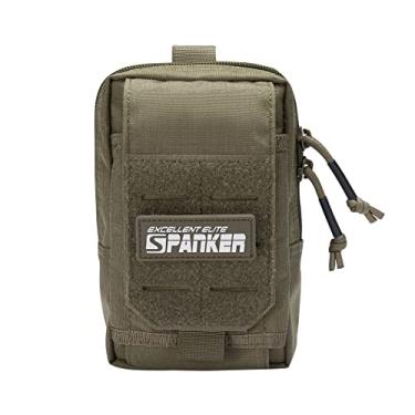 Imagem de EXCELLENT ELITE SPANKER Bolsa tática EDC Molle, bolsa utilitária, coldre para celular, bolsa de cintura, bolsa de ferramentas para acessórios Molle (verde raiver)