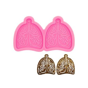 Imagem de Molde de aderência de telefone super brilhante, pulmões de 4,3 cm, moldes de silicone para carretel de crachá, soquetes de aderência de telefone, molde de resina para suporte de telefone