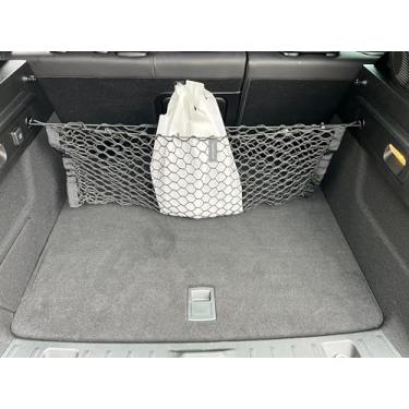 Imagem de Rede de carga de malha elástica automotiva estilo envelope para banco traseiro para Alfa Romeo Tonale 2023-2024 - organizador e armazenamento de porta-malas premium - Rede de bagagem - Melhor