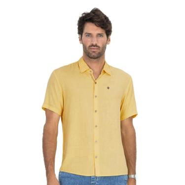 Imagem de Camisa Masculina Em Viscose Slub Diametro Amarelo-Masculino
