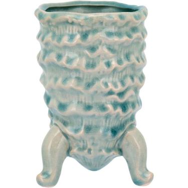 Imagem de Fergie Vaso 13X9X9Cm Cerâmica Azul Com Pé