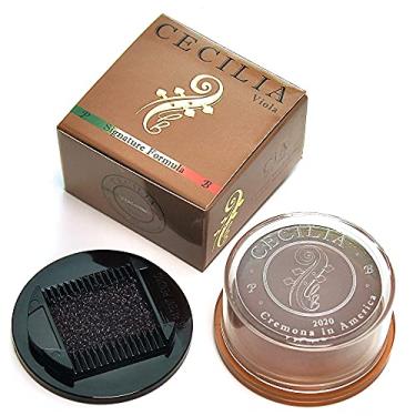 Imagem de CECILIA Resina "Signature Formula" para Viola, Resina de Viola Especialmente Formulada para Arcos de Viola (Novo "Método de Mistura de Forma Líquida") com Espalhador de Resina Incluído (Bolo Completo)