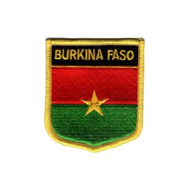 Imagem de Ruoming 1 PÇ Patch de bandeira de Burkina Faso, bordado a ferro ou costurado, tático, militar, nacional, Burkina Faso