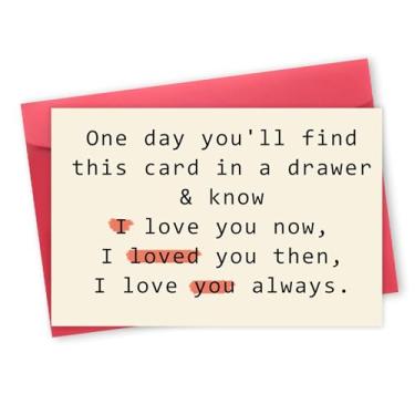 Imagem de LiuuLi Cartão de aniversário romântico para mulheres e homens, cartão de aniversário engraçado para ela, presente l Love You Always para namorada, namorado, cartão de dia dos namorados