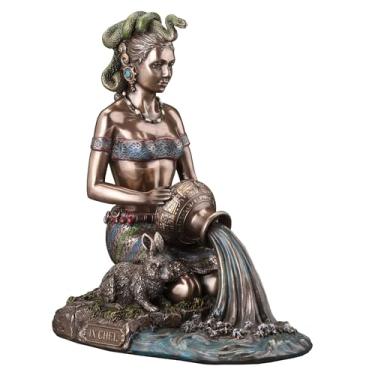Imagem de Veronese Design 6 1/4 Ix Chel Mayan Jauar Deusa da Obstetrícia e Medicina Acabamento Bronze Resina Fundida a Frio