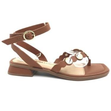 Imagem de Sandália Dakota Salto Baixo com Detalhe Marrom 8151-Feminino