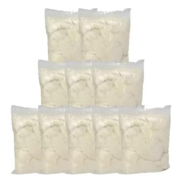 Imagem de Kit 10 Sacos de Estopas para Polimento 100% Algodão Brancas, 150 Gramas