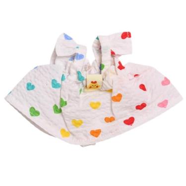 Imagem de Esquirla Roupas de boneca de pelúcia Vestido de boneca de coração de amor Decoração criativa e elegante Decoração Macia de faz de conta Roupas de pato de, Garota