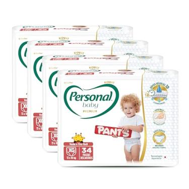 Imagem de Fralda Personal Baby Premium Pants XG 4 pacotes c/34 fraldas