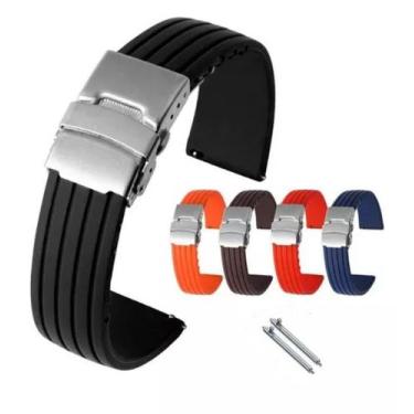 Imagem de Pulseira Deployant Compatível Com Smartwatch Colmi P42 20mm - Poolsy, 