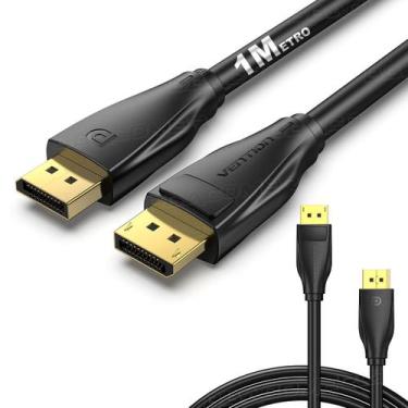 Imagem de Cabo Displayport Hdr 8k 240Hz 32Gbps G-Sync Feesync Gamer 1m - VENTION