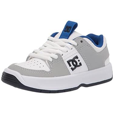 Imagem de DC Tênis de skate infantil unissex Lynx Zero, Cinza/branco/azul (Xswb), 17