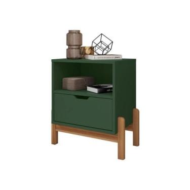 Imagem de Mesa de Cabeceira Paris Verde Oliva - Mais de Casa
