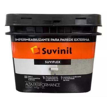 Imagem de IMPERMEABILIZANTE PARA PAREDE EXTERNA EMBORRACHADO PROTEÇÃO BALDE 14kg