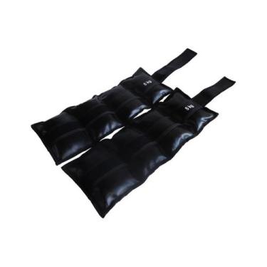 Imagem de Par de Caneleiras Tornozeleira Academia Ginástica 5,0kg - ANILHAS FITN