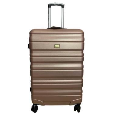 Imagem de Mala de Viagem Grande Rígida Rodas Duplas 360º Segredo Rosa - Hinza