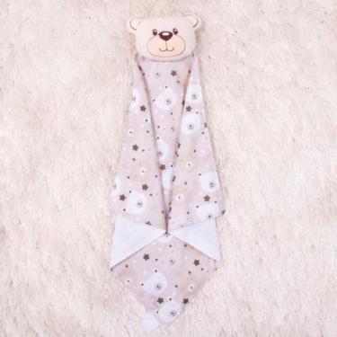 Imagem de Naninha Bebê Safari Bichinhos Fofos de Pelúcia Com Prendedor de Chupet