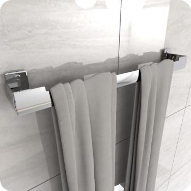 Imagem de Porta Toalha Banho Inox Toalheiro Suporte Banheiro ELG - MetalCromo