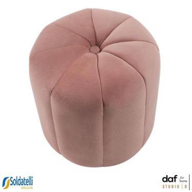 Imagem de Puff Pétala Tecido Veludo Rosa ou Verde- DAF Mobiliário, Rosa Bebê