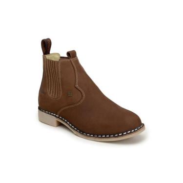 Imagem de Botina em couro masculina zebu original nobuck terra - 64010, 41