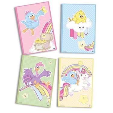 Imagem de Quadro Decorativo Festa Festa Galinha Pintadinha Candy - 04 unidades -