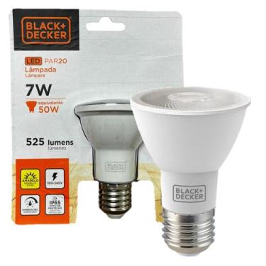 Imagem de Lampada Led Par20 7w Dimerizavel Branco Quente 2700K - Black+Decker, B