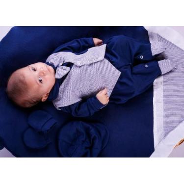 Imagem de Saída de Maternidade de Menino LUCCA 5 peças - Lalu Enxovais, Marinho 