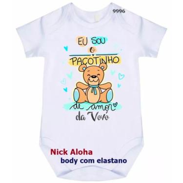 Imagem de body bebê eu sou o pacotinho de amor da vovó cód 9996 - nick aloha, Br
