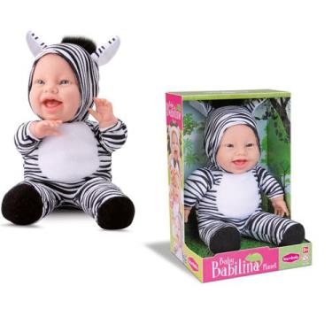 Imagem de Boneca Baby Babilina Planet Zebra Bambola 34 Cm