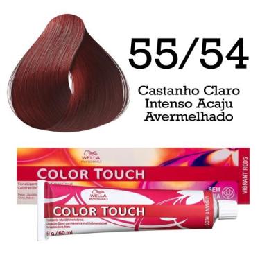 Imagem de Tonalizante Color Touch 55/54 Castanho Claro Intenso Acaju Avermelhado