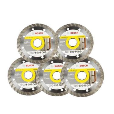 Imagem de Disco Turbo Original Pedra Cerâmica Telha 110mm Kit C/5 - Bosch