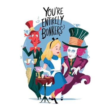 Imagem de Linda Alice Teaparty Hora do Chá Divertido Chapeleiro Maluco Gato de Cheshire Alice no País das Maravilhas Aventureiro Criativo Minimalista Desenho de Meninas Meninos Quarto de Criança Berçário