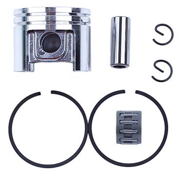 Imagem de Haishine Anel de pistão de 38 mm, kit de rolamento de agulha de pino de 10 mm para motosserra Stihl MS180 018 MS 180 1130 030 2004 substituir peças sobressalentes