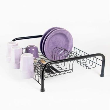 Imagem de Escorredor De Louças Cama Seca 13 pratos Porta Copos Cozinha - Instare