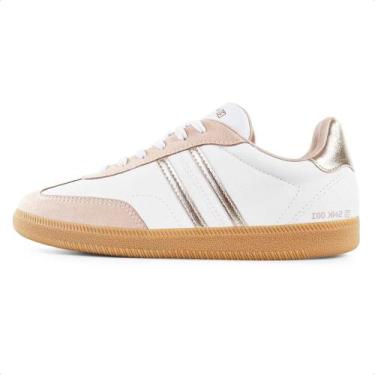 Imagem de Tenis Ramarim SNK Casual Metalizado, 37, Branco