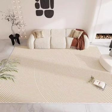 Imagem de Grande área listrada sala de estar tapete abstrato quarto casa arte cabeceira tapete macio moderno área de lazer tapetes de pelúcia, SY1055, QD, 300x400CM