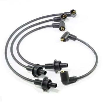 Imagem de Conjunto de fios de vela de ignição de 4 cilindros compatível com Ford 2000, 2600, 3000, 3600, 4000, 4600, 4100, substitui os números de peça 66565, DHPN12259A, C6NF12287A, D7NN12287A