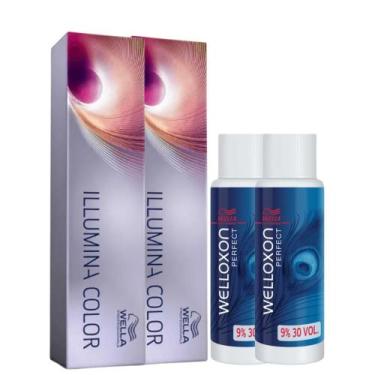 Imagem de Wella Illumina Color 2x 10/69 Louro Clarís Viol. + 2 Ox. 30v, UNICA