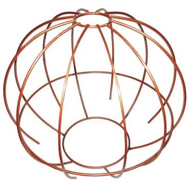 Imagem de Cupula de Aramado Spider Cobre Para Pendentes e Abajures G - CM GLASS 